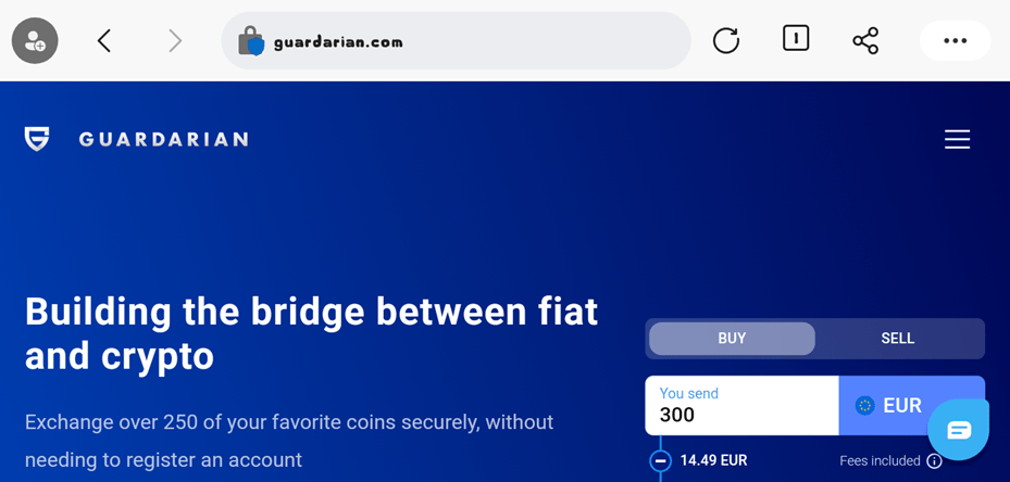 Guardarian - 12 Best Bitcoin Exchanges for European Users