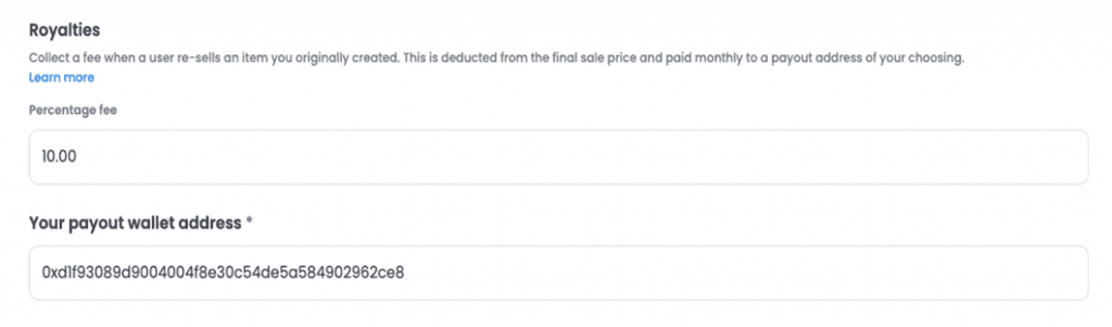 How to Earn 10% Royalty Fees On OpenSea Marketplace