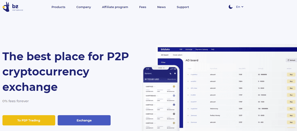 BITZLATO - 9 Top Best P2P Exchange Platforms To Join In 2022