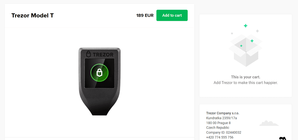 Link Trezor Model T With the MetaMask Wallet