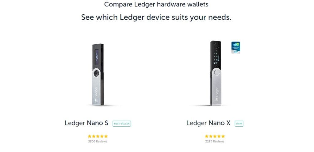 World Most Popular Hardware Wallet-Ledger Nano S and Nano X