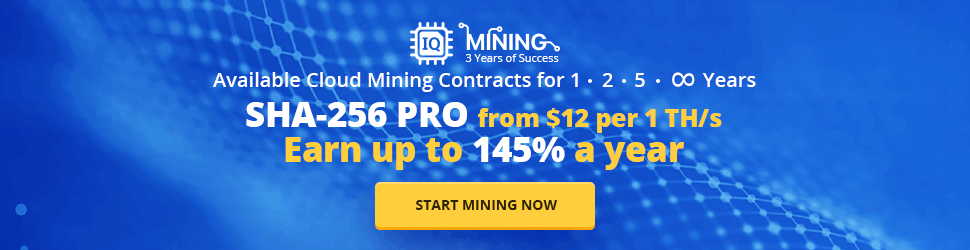 Iq mining - best cloud mining contracts