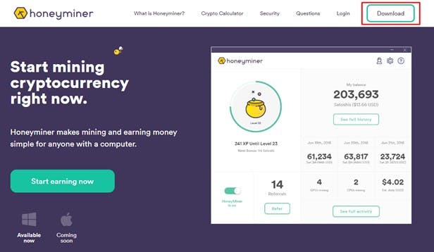 How to Download and Earn with Honeyminer