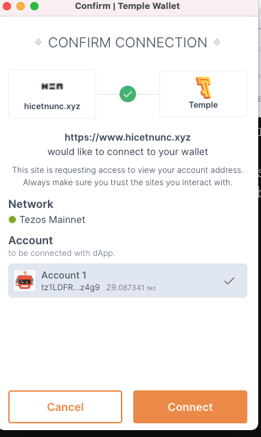 Connect Temple Wallet