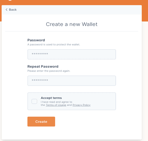 Create account on Tezos