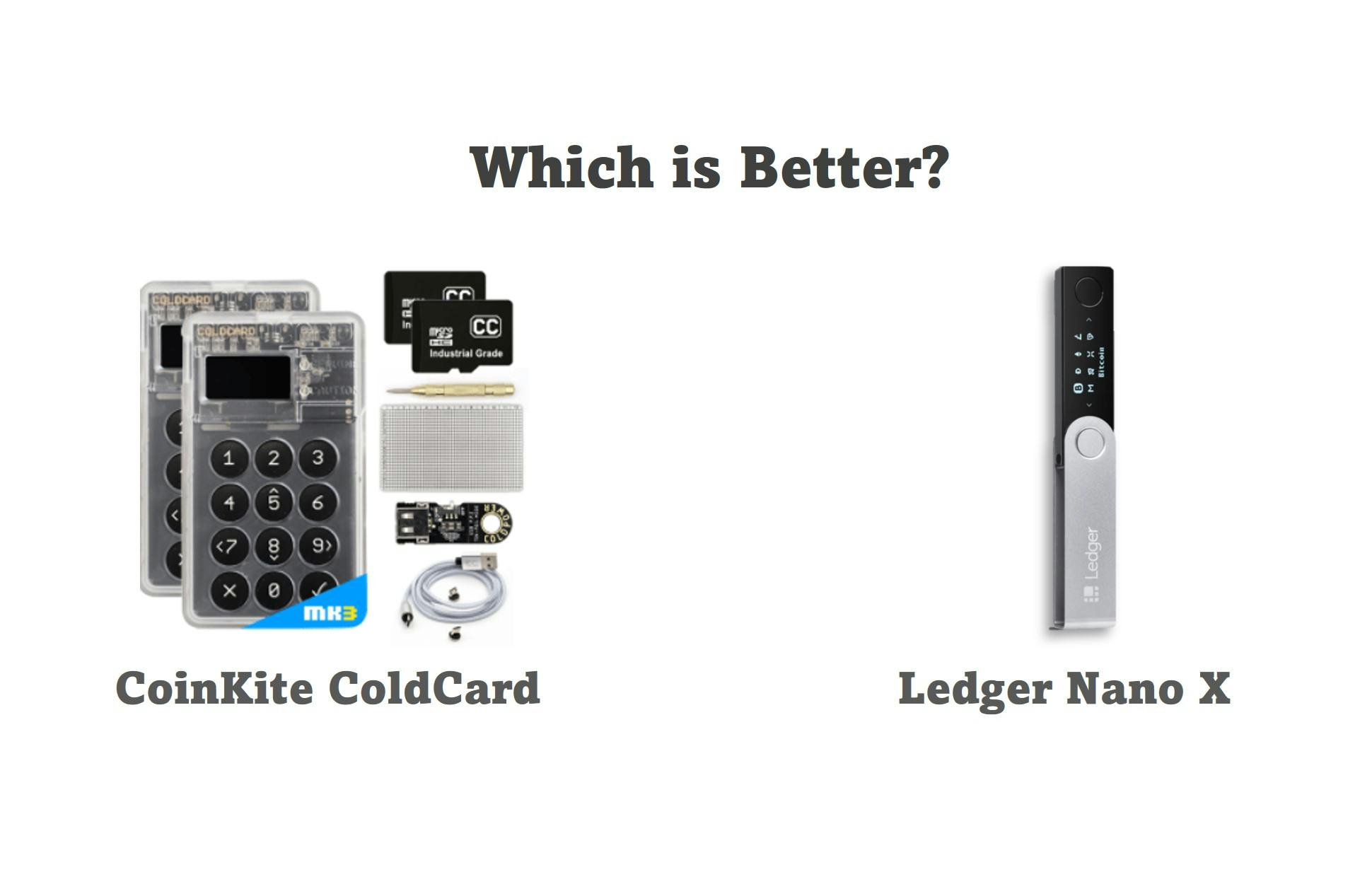 Coinkite Cold Hard Wallet Vs Ledger Nano X – Which is Better?