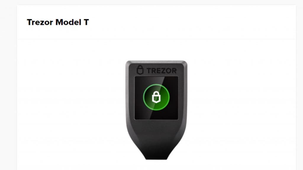 Trezor Model T - 6 Best Dogecoin Wallets for Safe Storage