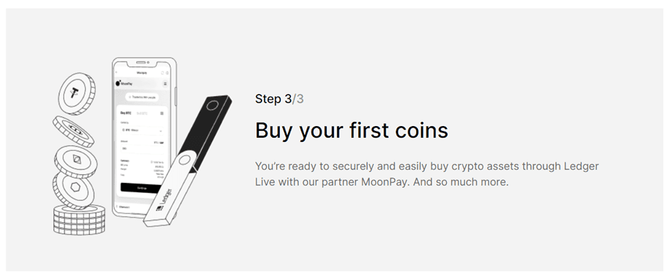 How to Purchase Crypto with MoonPay through Ledger (3 Quick Steps)