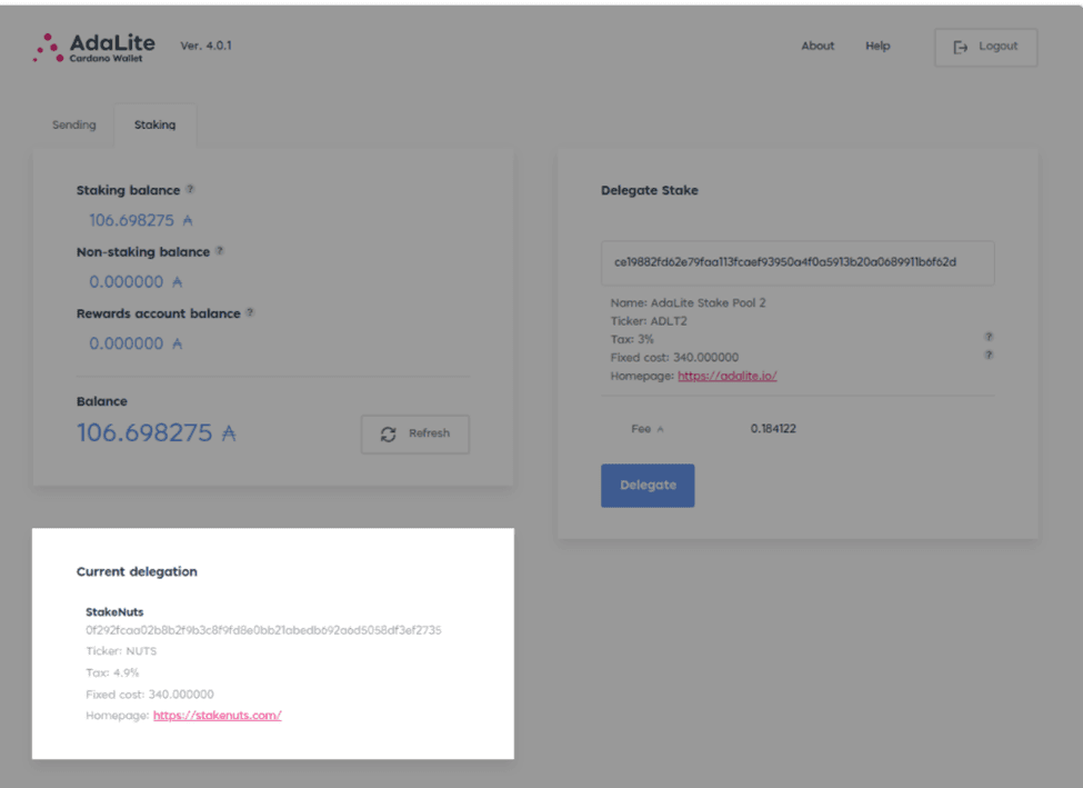 AdaLite - How to Stake Cardano on Trezor Model T