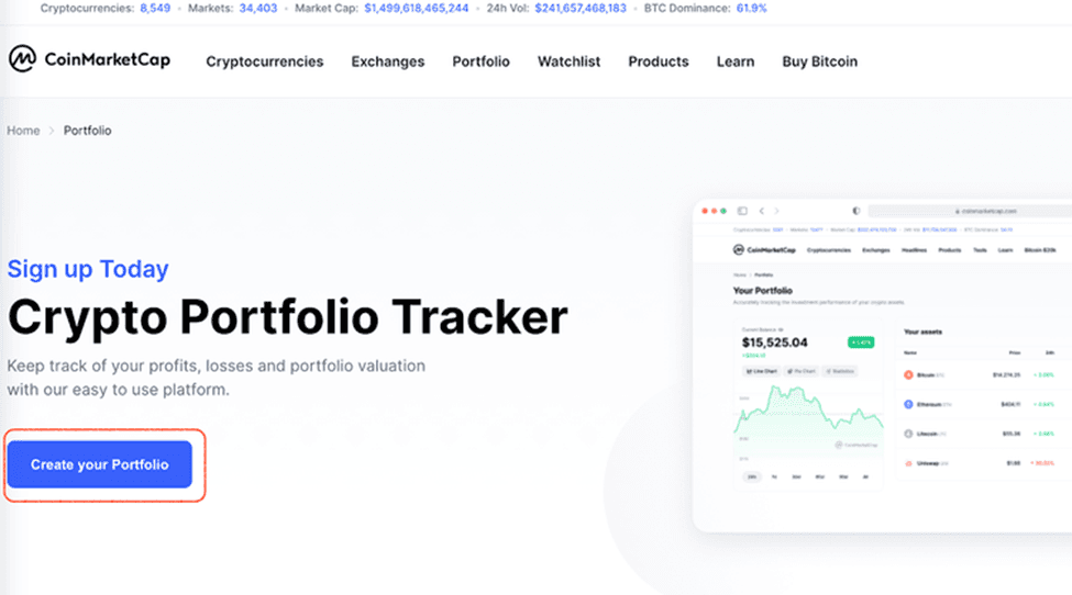 How to Use CoinMarketCap to Track Your Crypto Portfolio