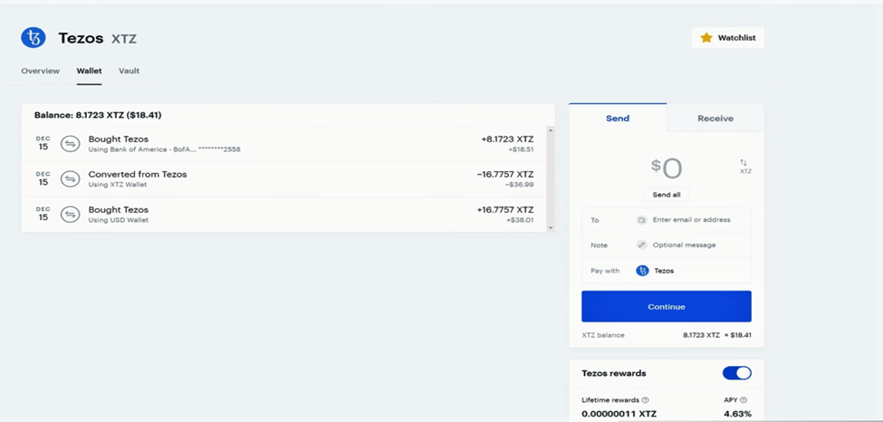 Steps To Stake Tezos On Coinbase