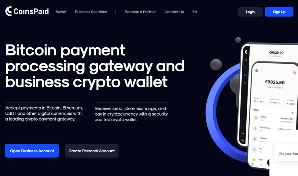 CoinsPaid - 5 Best Cryptocurrency Payment Gateways & Processors