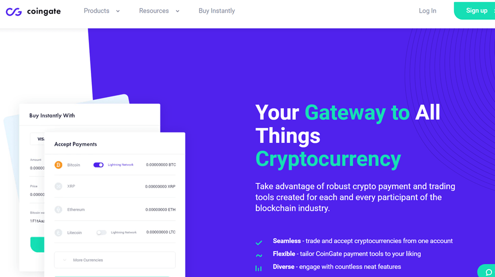 Coingate - 5 Best Cryptocurrency Payment Gateways & Processors