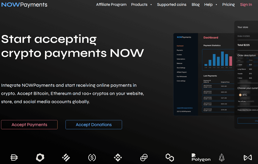 NOWPayments - 5 Best Cryptocurrency Payment Gateways & Processors