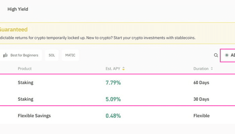 How To Stake Cardano On Binance