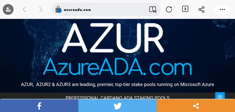 AzureADA - Best Staking Pools For Cardano