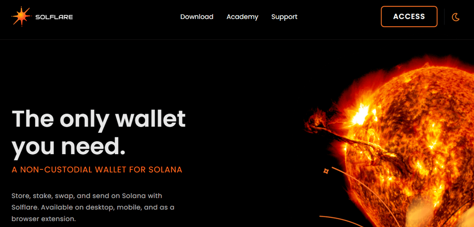 Solflare - Best Solana Wallets for Staking, DeFi, & NFTs