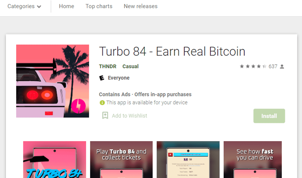 Turbo 84 - 10 Best Games to Earn Crypto On Mobile