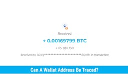 Can A Bitcoin Wallet Address Be Traced?
