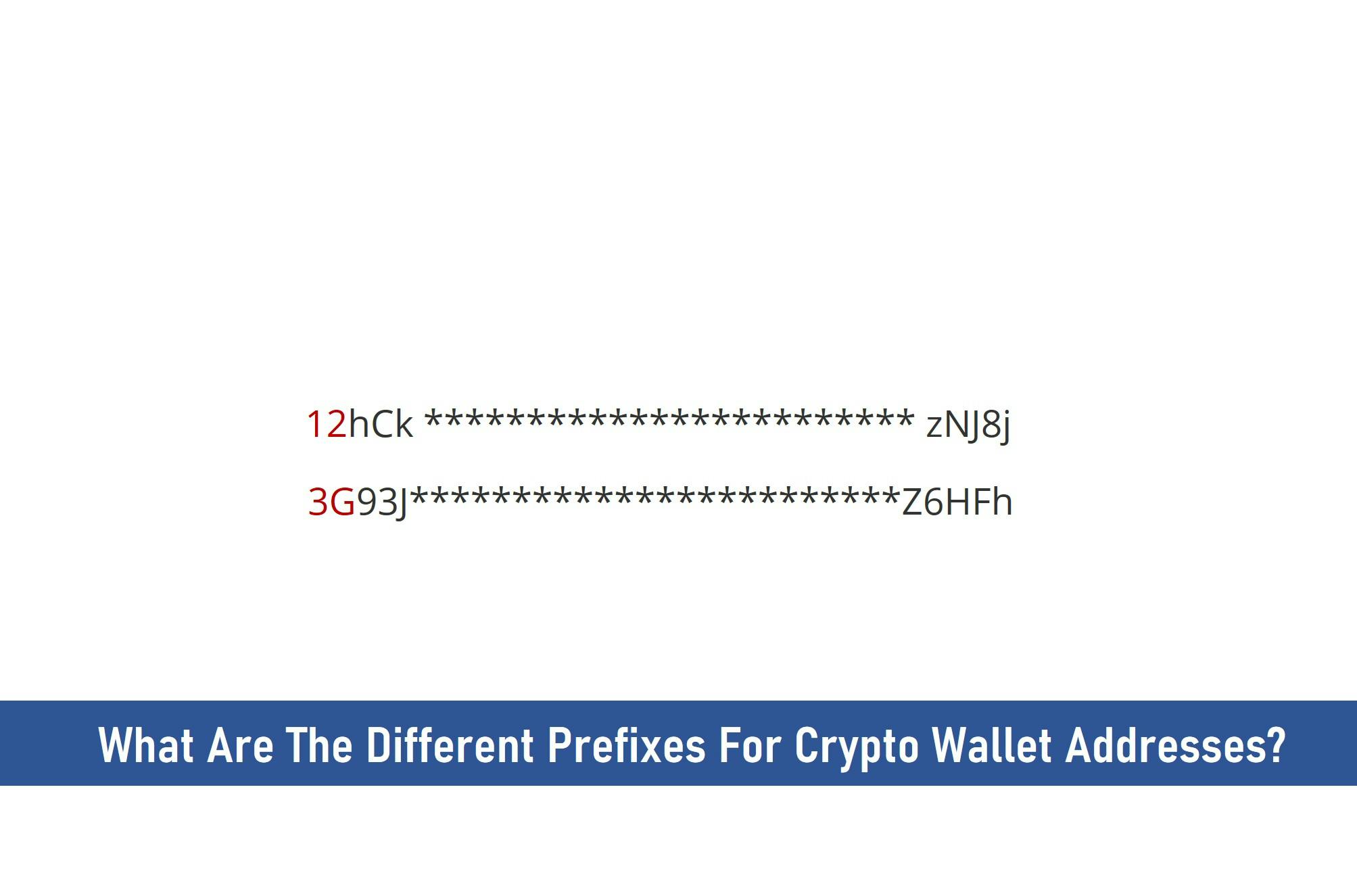 What Are The Different Prefixes For Crypto Wallet Addresses?