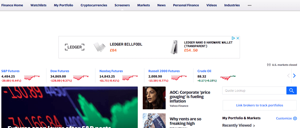 Yahoo Finance - Best Crypto Arbitrage Scanners