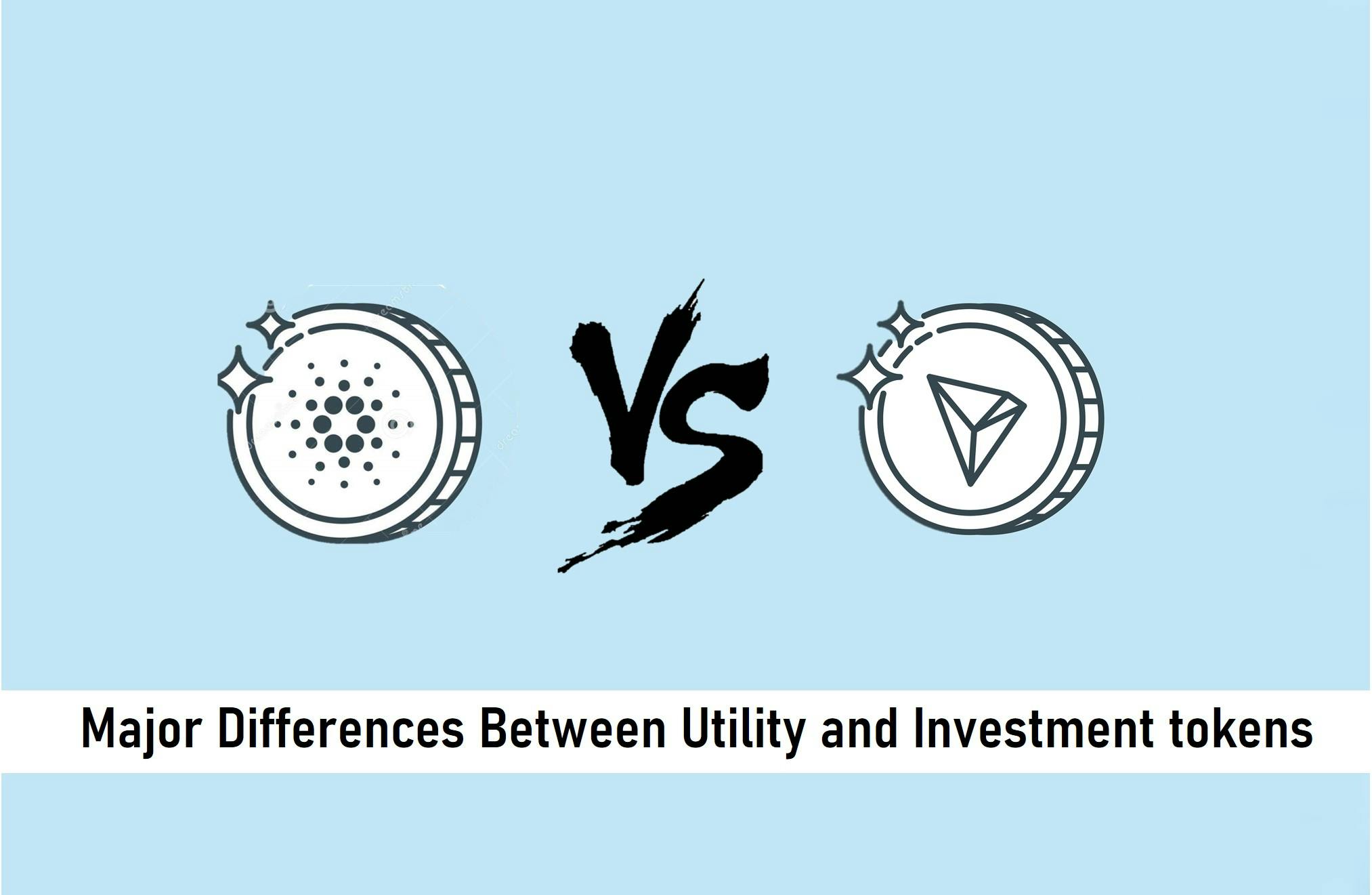 Major Differences Between Utility and Investment Tokens