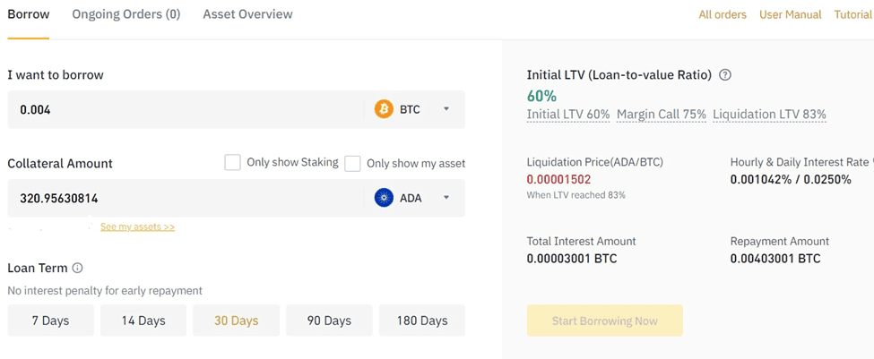 How to Adjust Loan Collateral on Binance