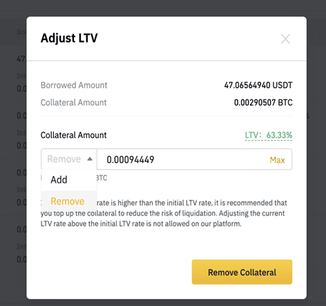 How to Adjust Loan Collateral on Binance