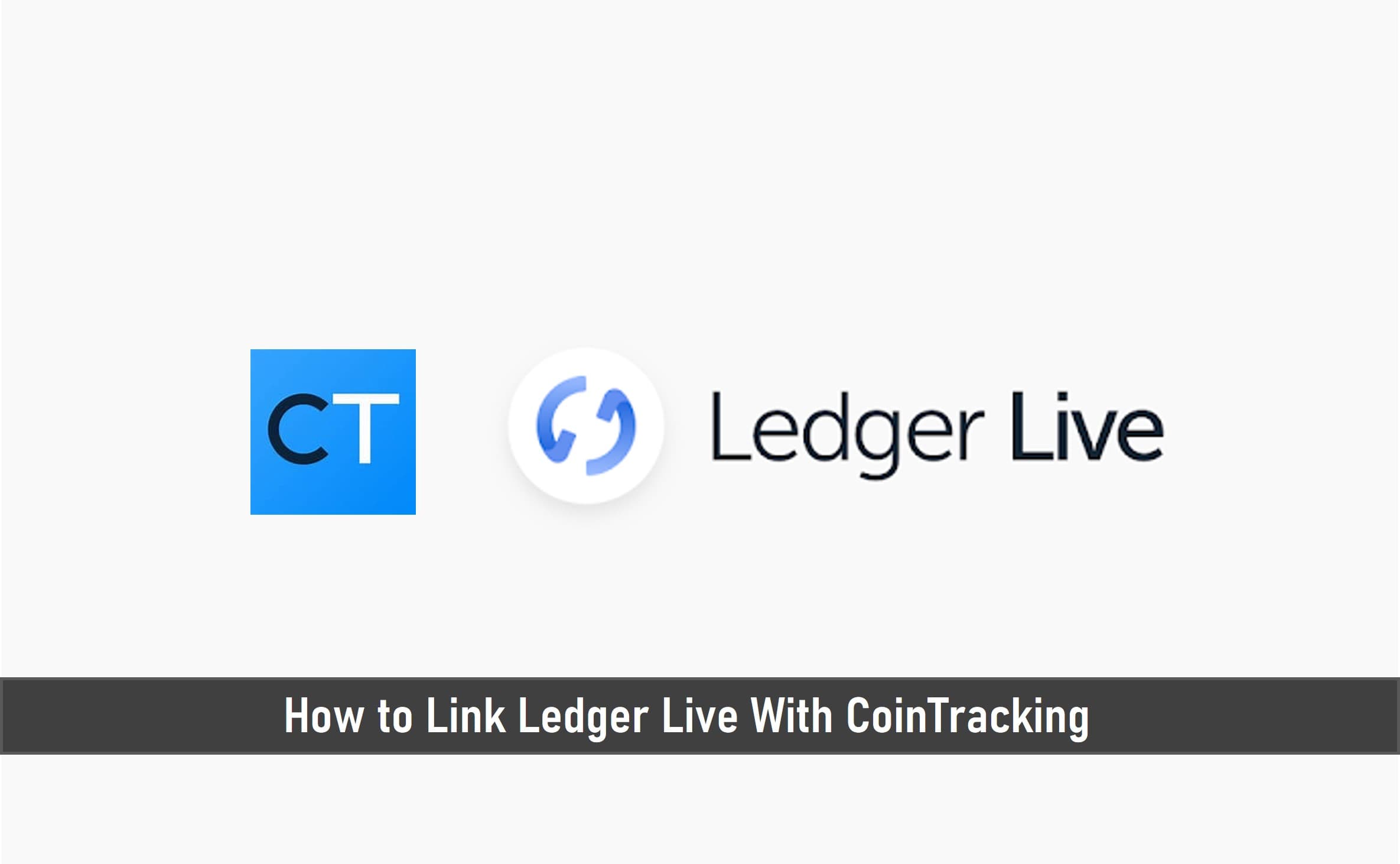 How to Link Ledger Live With CoinTracking