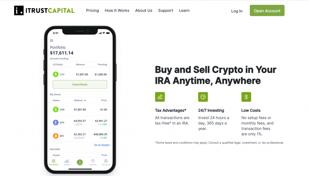 How iTrustcapital Can Help You Retire Well with Crypto