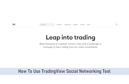 How To Use TradingView Social Networking Tool