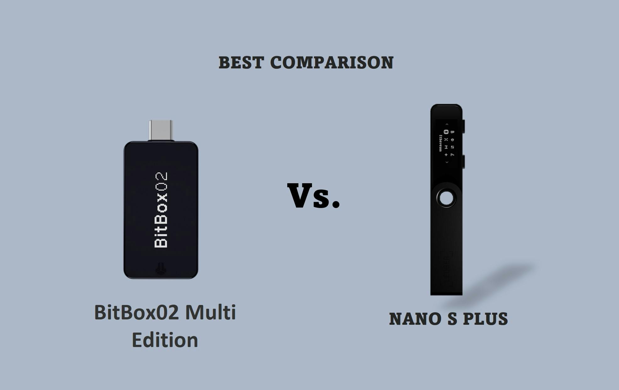 BitBox02 Edition vs Ledger Nano S PLUS (Best Comparison)