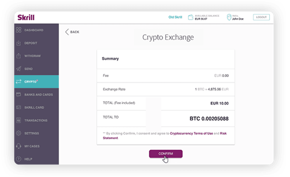 Buy And Sell Crypto Easily With Skrill