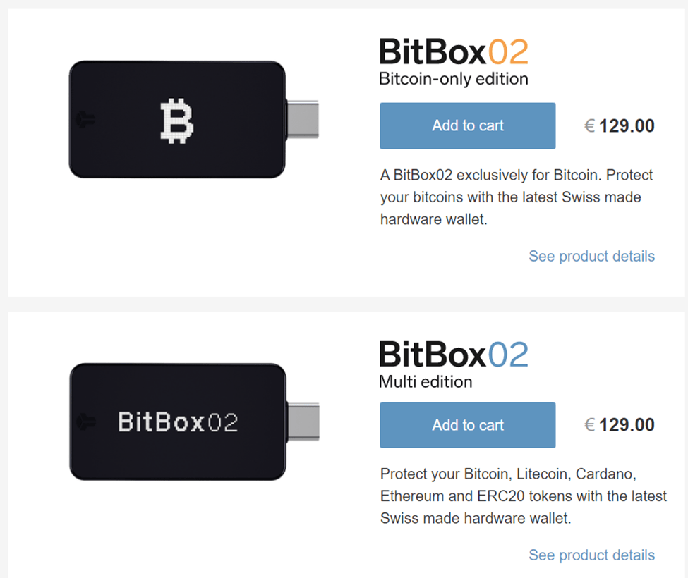 BitBox02 Edition price